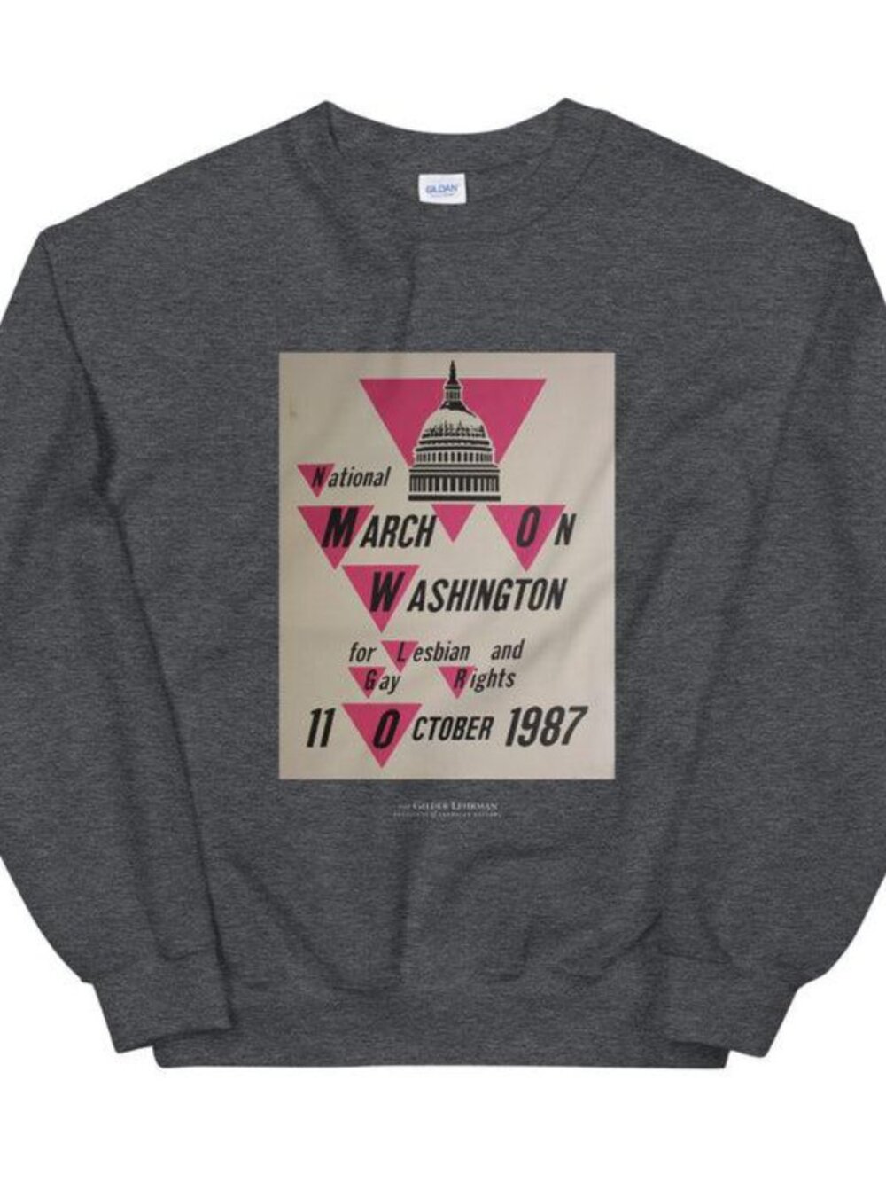 March On Washington Dark Heather Sweatshirt, Size S